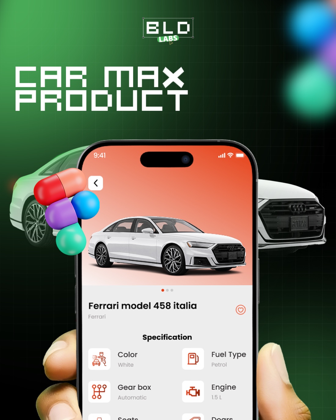 CAR Max app design
